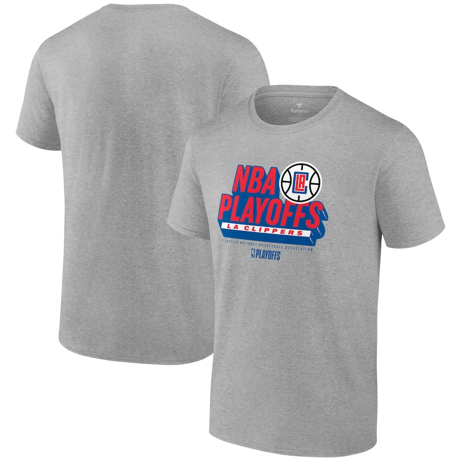 Men 2024 NBA Los Angeles Clippers grey style #5 Tshirts->nba t-shirts->Sports Accessory